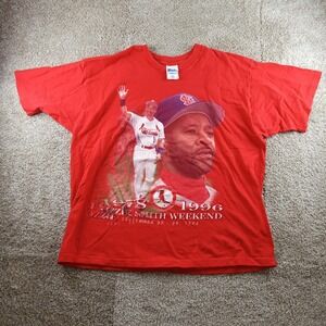 Vintage St Louis Cardinals Shirt Mens 2XL MLB Baseball Ozzie Smith Pro Player 96
